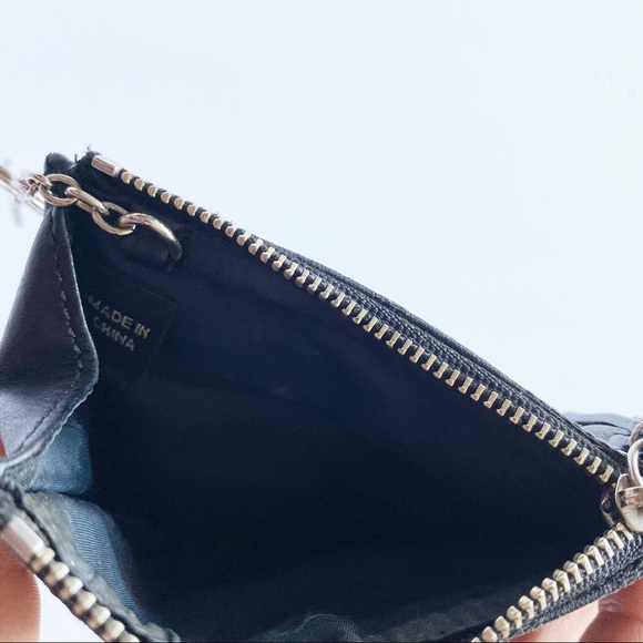 Coach Black Coin Keychain Zippered Card Holder - Picture 5 of 7
